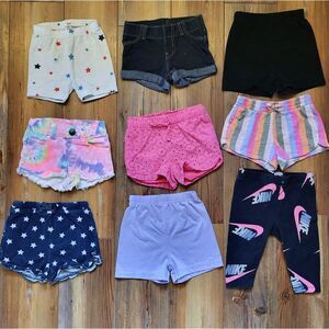 Girls 2T Shorts Lot - 9 Pairs Toddler Spring Summer Bottoms (Cat & Jack + More)